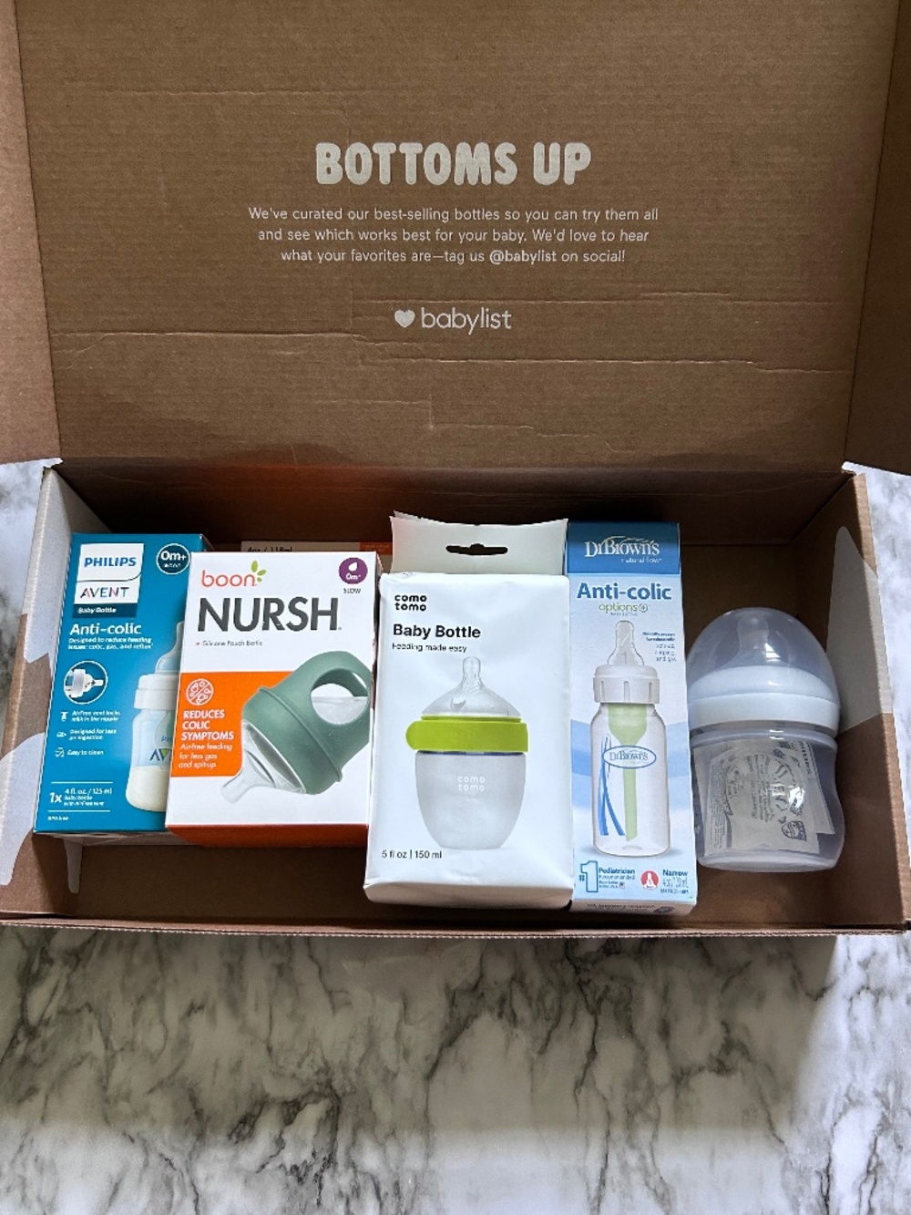 NWT Babylist Plastic Bottle Box